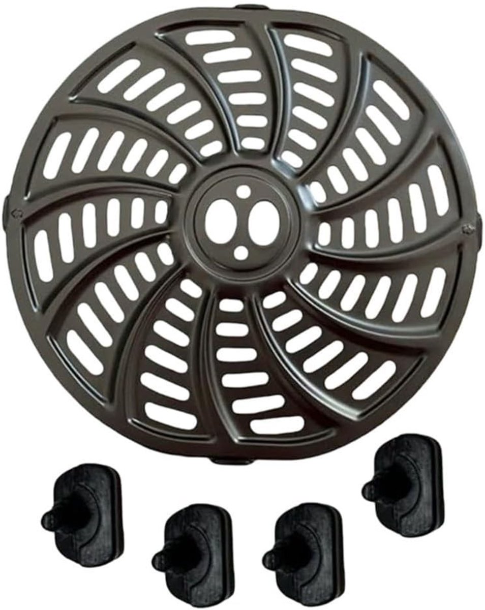 Vervangende Crisplate voor Airfryer - Perfect voor Gezonde Maaltijden en Snackbereiding, 23x23 cm