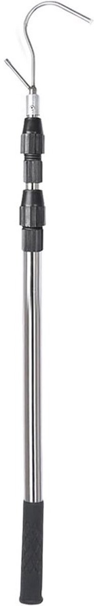 Lasten retriever - Telescoopstang gereedschap - Ladingen vastzetten - Multifunctionele haak - Tot 150 cm - Zilver