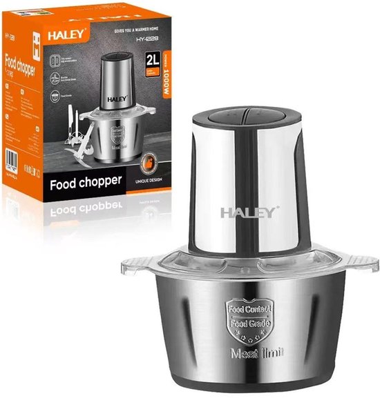 Haley Gehaktmolen - Meat Grinder - Elecktrisch - Machine - 2L - Foodprocessor - Meat Mincer - Keukenmixer - Keukenmachine — afbeelding 4