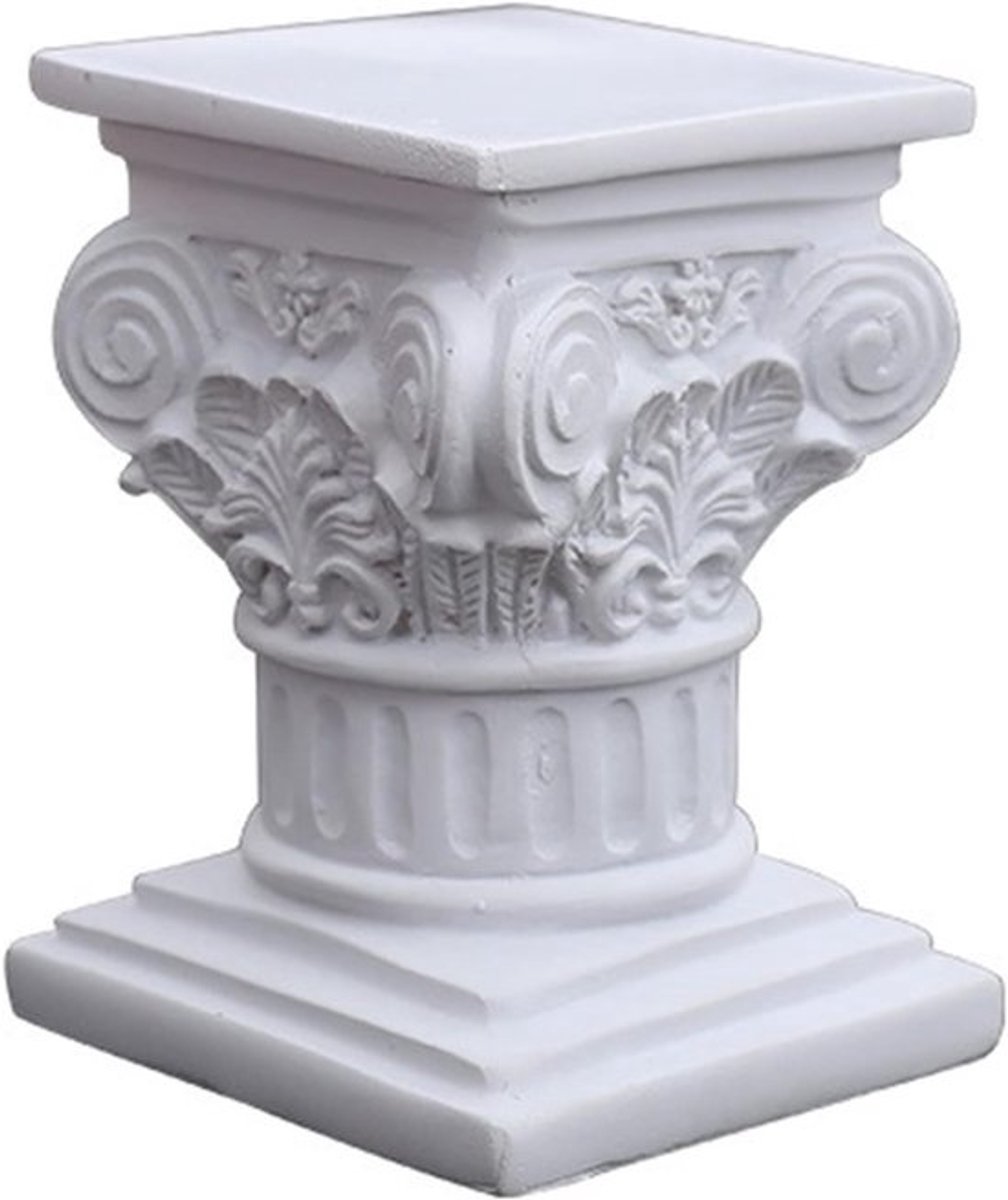 Romeinse Zuil - Griekse Pilaar Standaard - Decoratieve Display - Klassiek Architectonisch Design - 12 x 9 x 8.5 cm