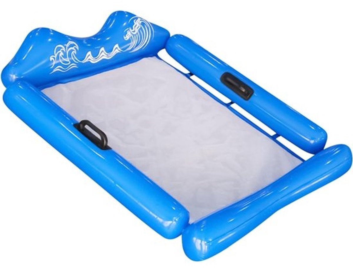 Zwembad Hangmat - Waterhangmat Zwemstoel - Ontspannen in water - Drukbestendig materiaal - 78 x 110 cm - Blauw