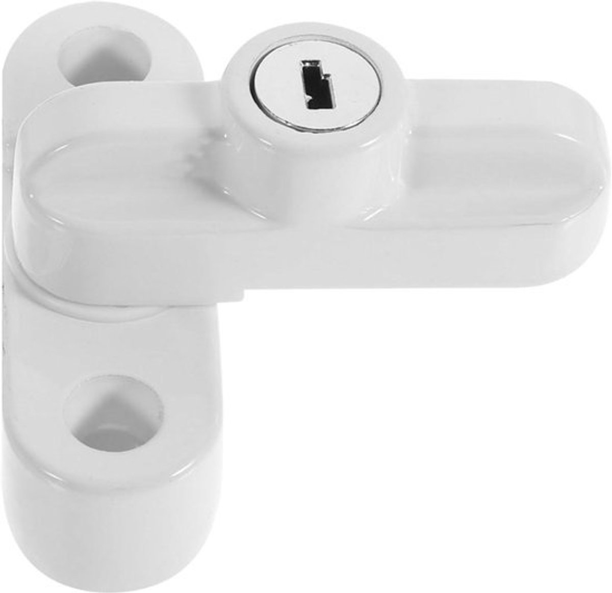Raamslot - Veiligheidsslot Grendel - Extra Beveiliging - Eenvoudige Installatie - 755 x 42 cm - Wit