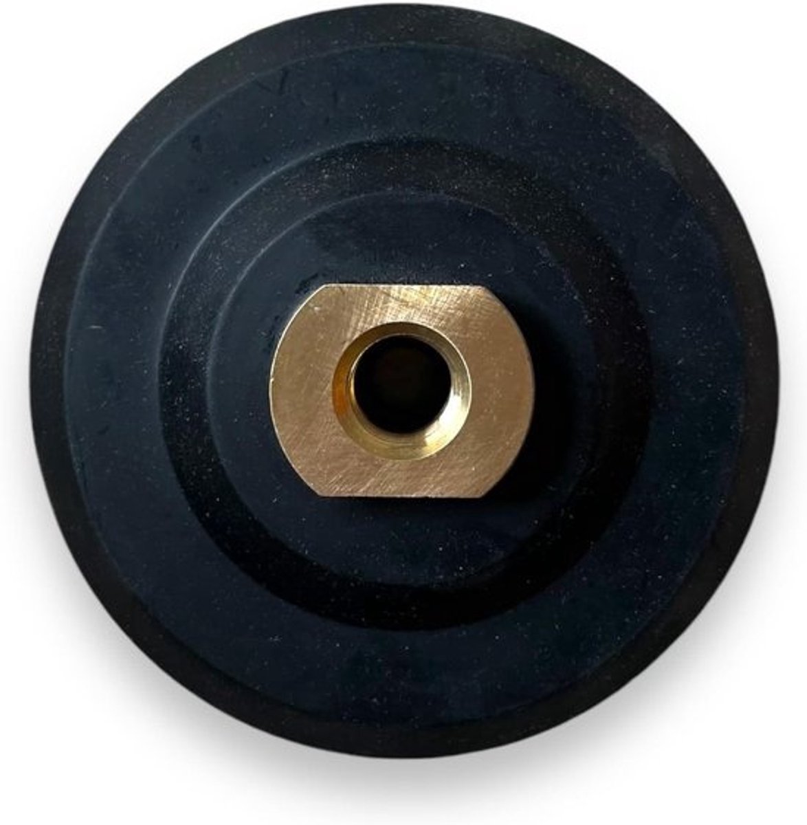Steunschijf - Houder voor pads - Slijpen en polijsten - Universele M14 aansluiting - 10 cm diameter - Zwart