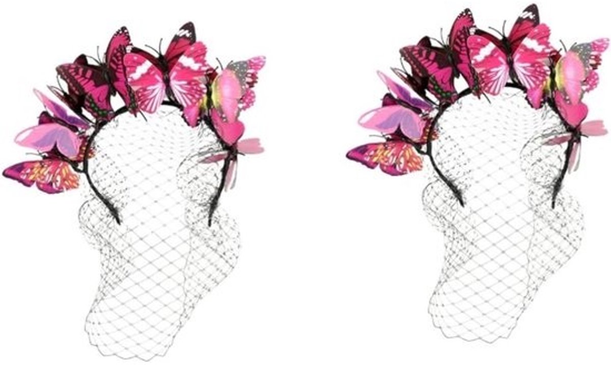 Vlinder Hoofdband - Haaraccessoire Feest - Feestelijke Aankleding - Gedetailleerd Vlinderontwerp - 26 x 24 x 6 cm - Niet gespecificeerd