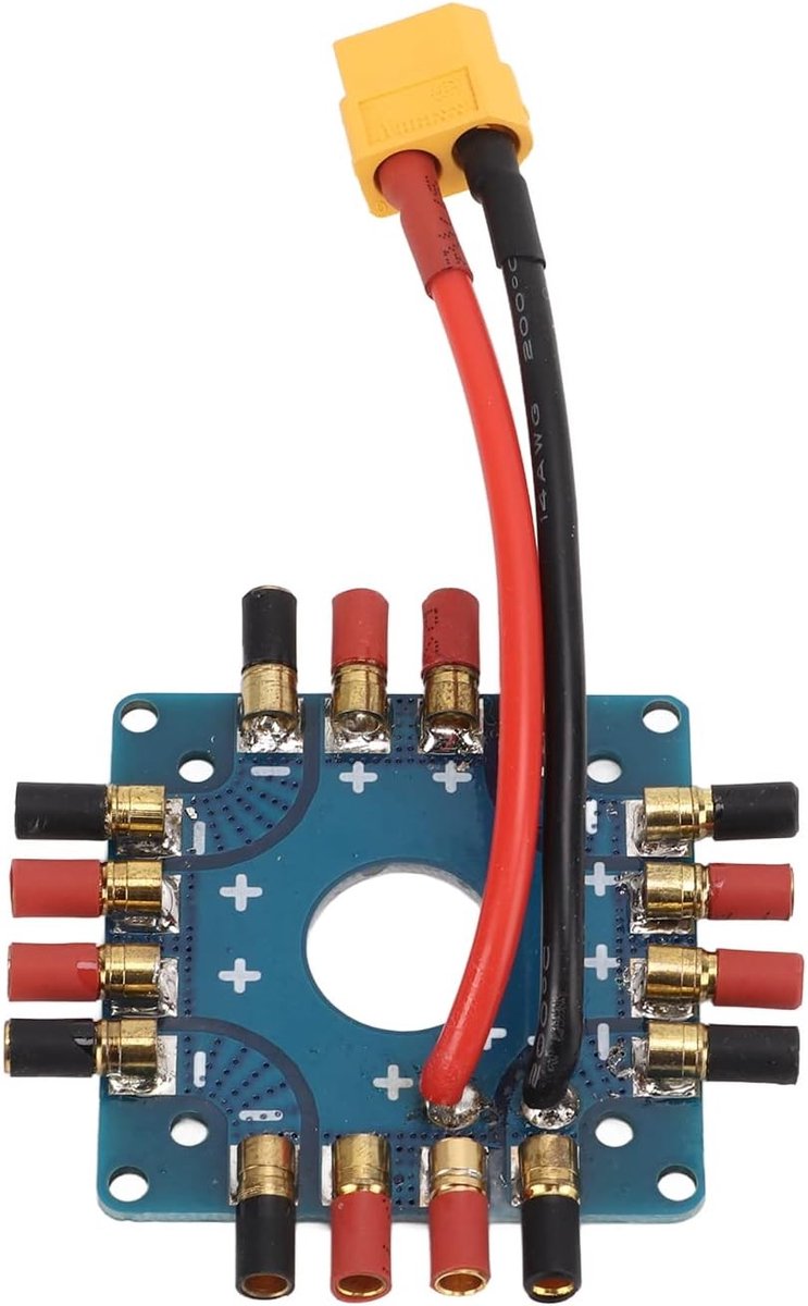 Compacte en Lichtgewicht Voedingsaansluitplaat voor RC Drones met XT60 Plug, Waterdicht en Gebruiksvriendelijk