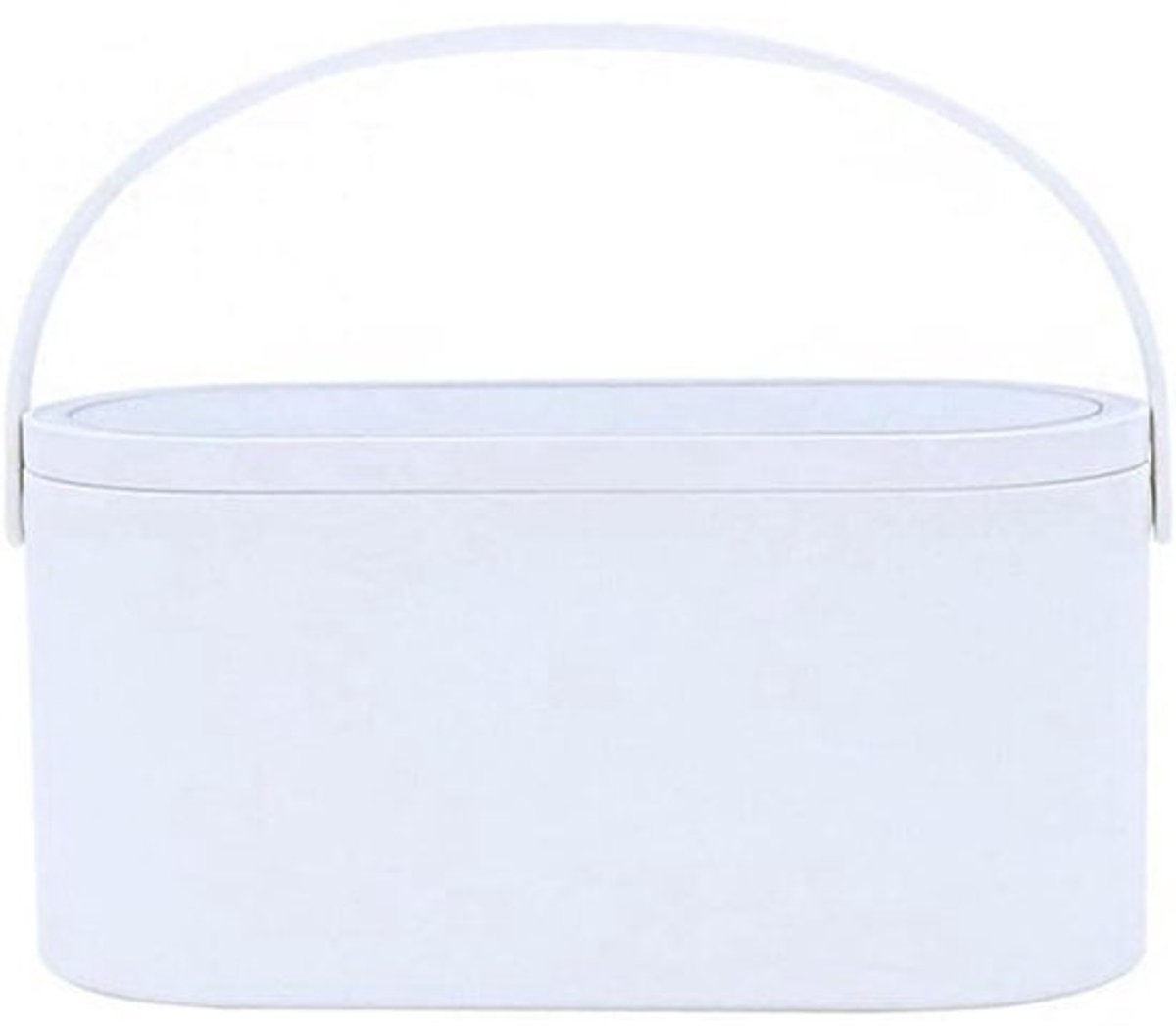 Make-up Organizer Spiegel - Cosmetica Opberger - Sieraden Opbergen - Met LED Licht - 24.1 cm - Wit