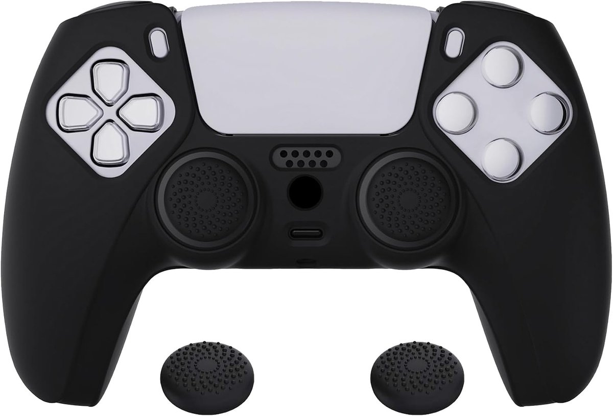 Siliconen Hoes Antislip - Geschikt voor PS5 Controller - Met Duimdopjes