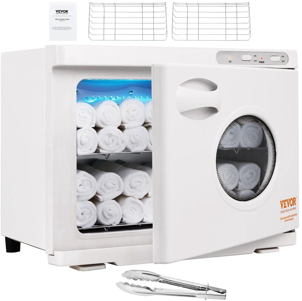 6Seven - Handdoek verwarmer - Towel warmer - Handdoek radiator - Met UV licht - Grote capaciteit 8/23L - Doorzichtige venster