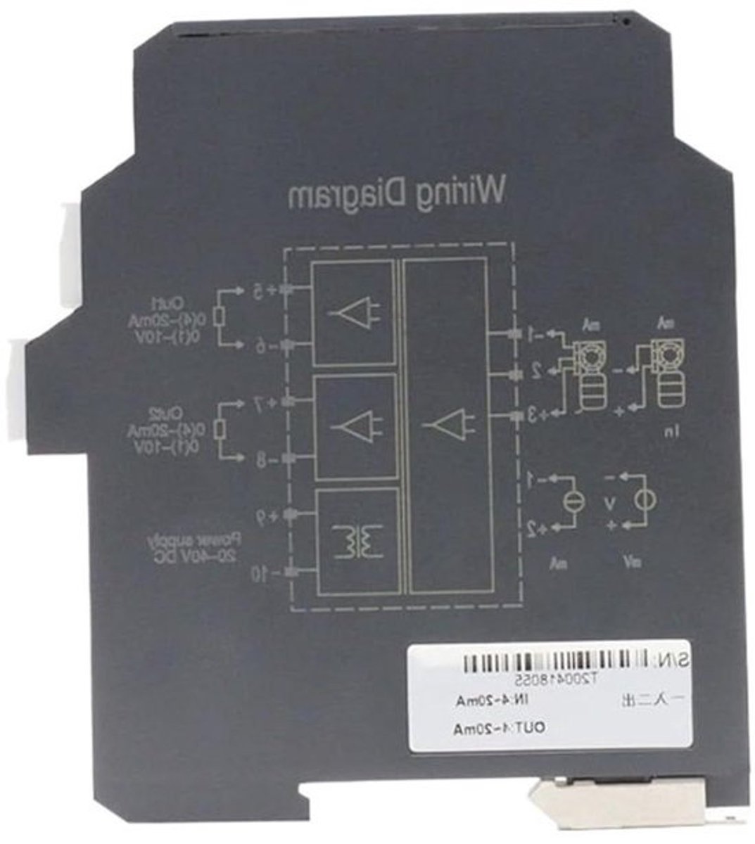Signaal Omvormer - Signaal Isolator - Signaal Conversie - AC 85-265V Input - 1x1x1 cm - Grijs