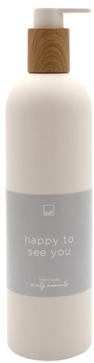 LEEFF - Handzeep met pompje - HAPPY TO SEE YOU - Geur: Minty Moments - Inhoud: 500 ml