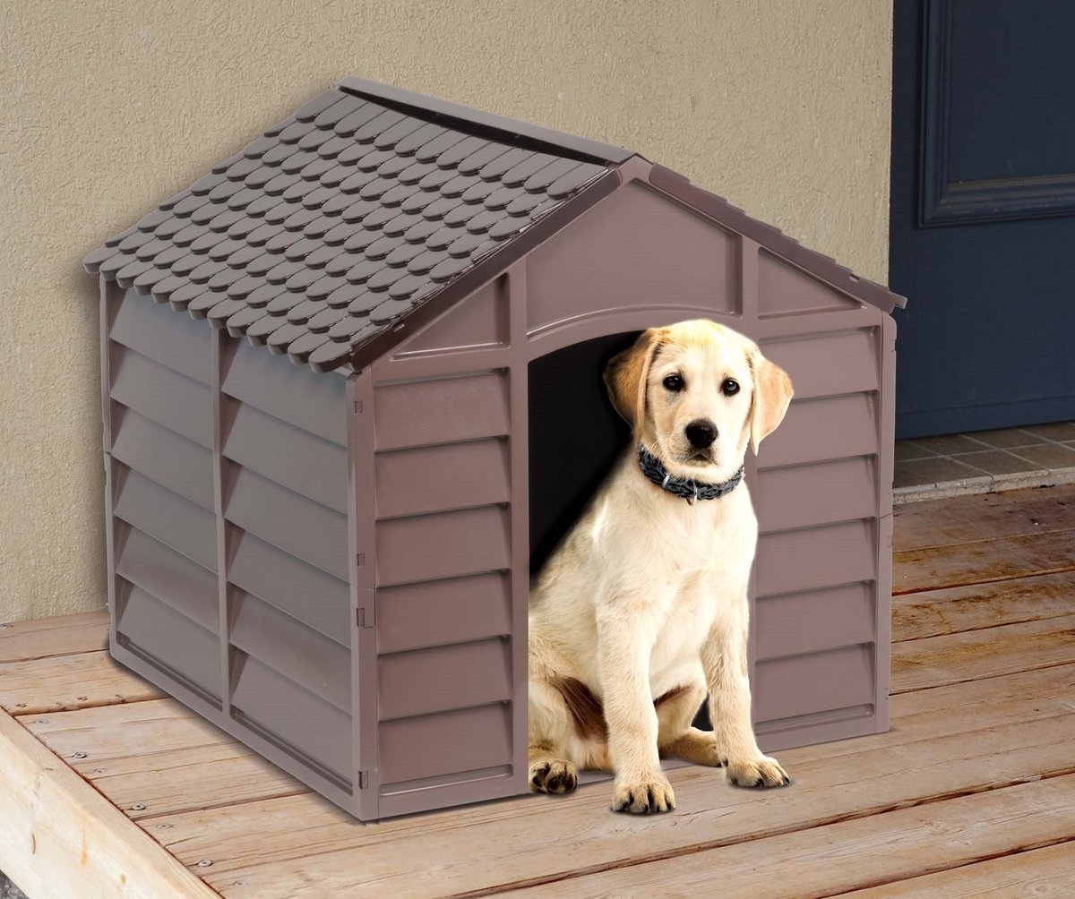 Hondenhut voor grote honden - Bruin, 71 x 68 x 71 cm
