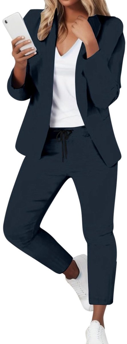 Elegante Business Suit Set voor Vrouwen - 2-delig - Slim Fit
