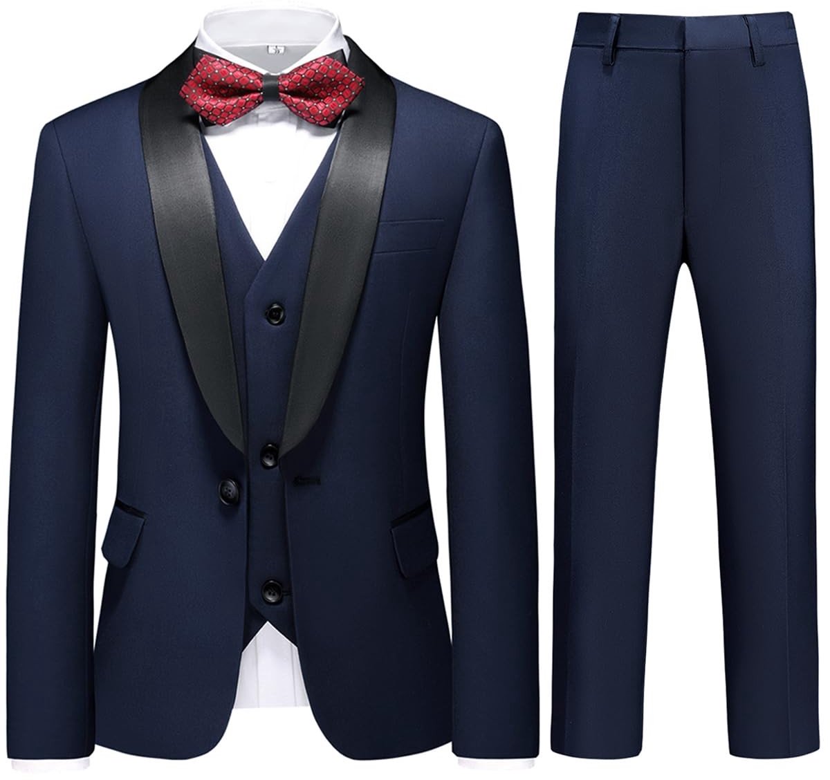 3-delig slim fit jongens kostuum - Tuxedo voor kinderen