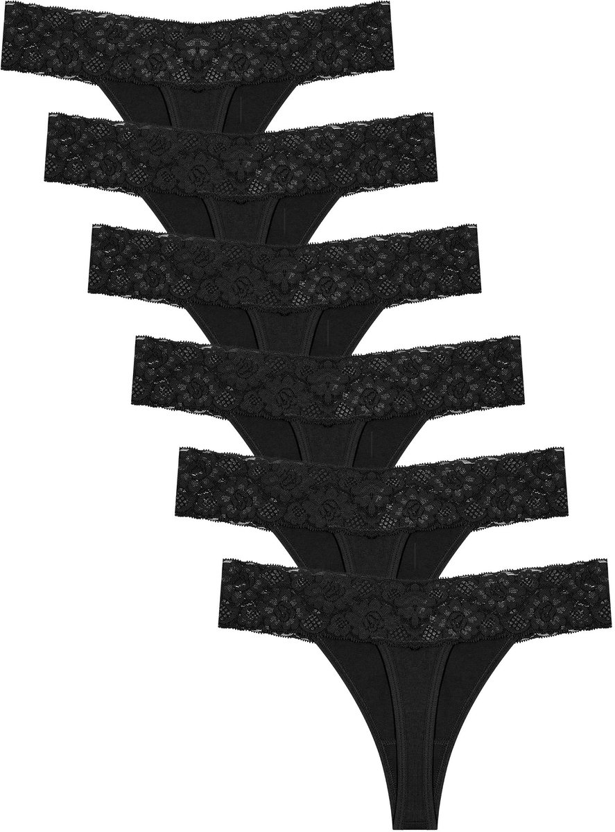 Dames Tanga Ondergoed - Zachte Katoenen Multipack van 6