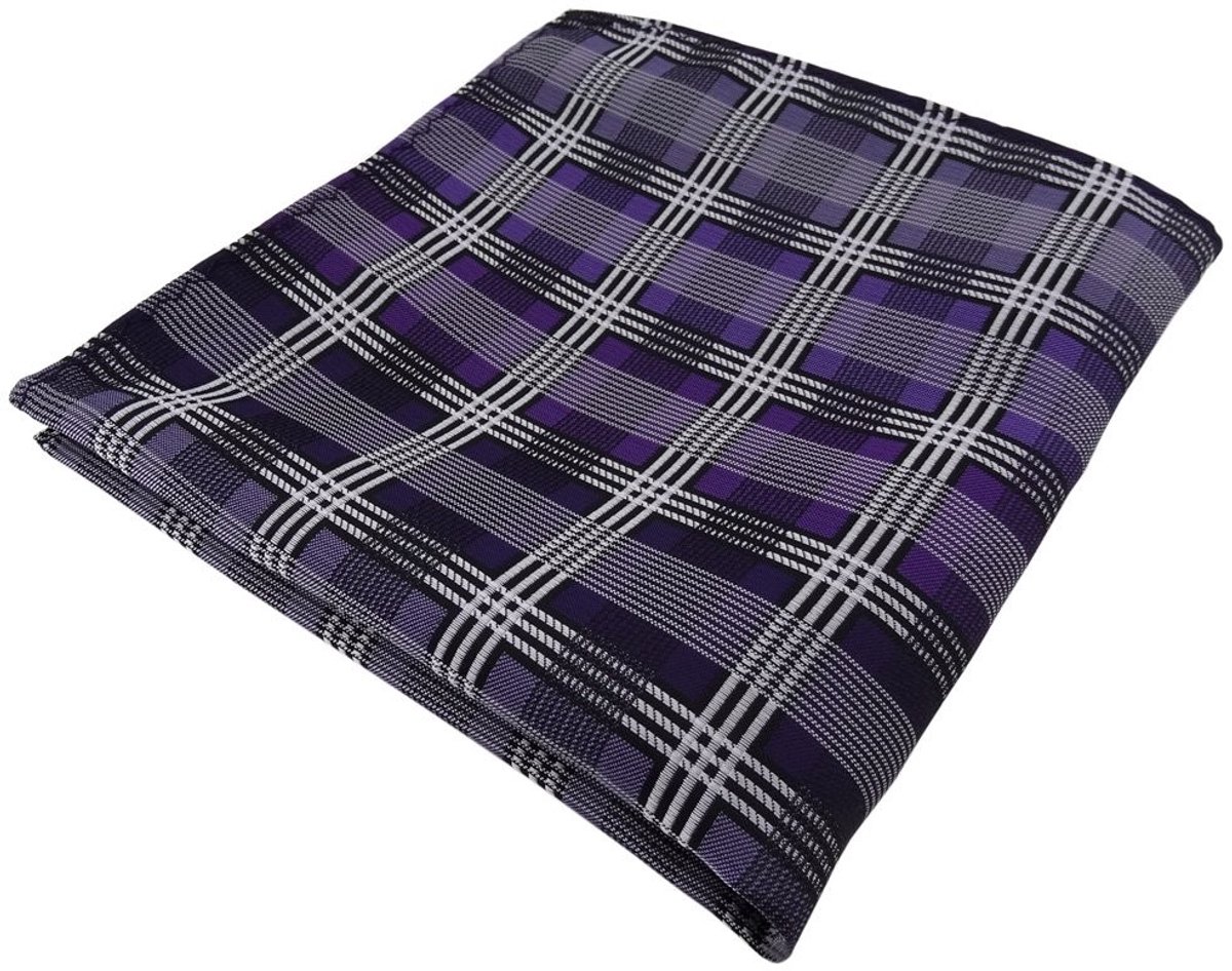 Designer zakdoek met ruitpatroon - 30 x 30 cm