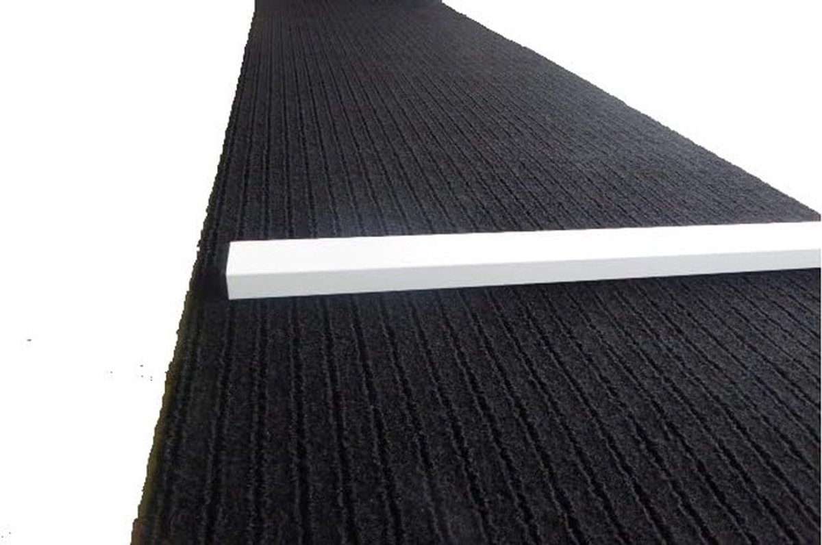 Darts Oche met zelfklevende tape - 60x5x2 cm - Wit