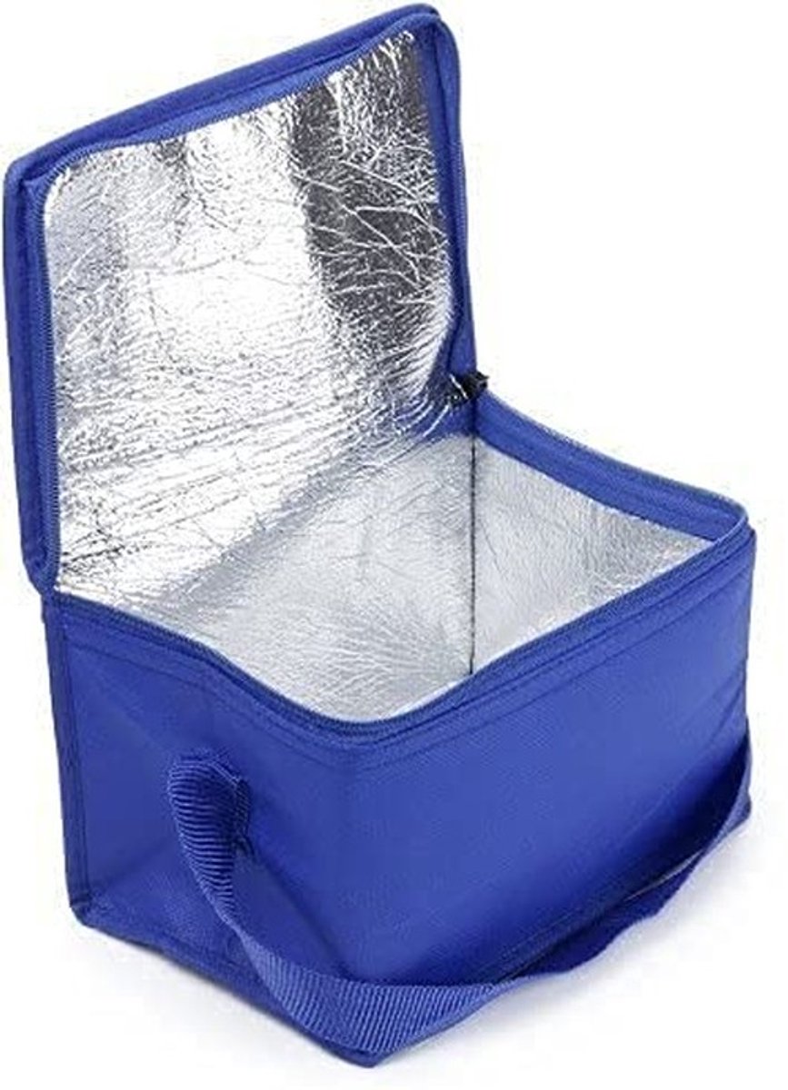 Kleine Koeltas - Geschikt voor 6 blikjes - Blauw