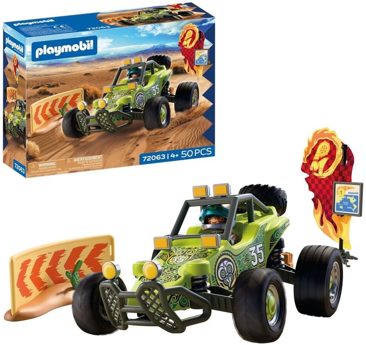 Offroad Buggy - Speelauto met Vering en Reservewiel - Geschikt voor Kinderen vanaf 4 Jaar