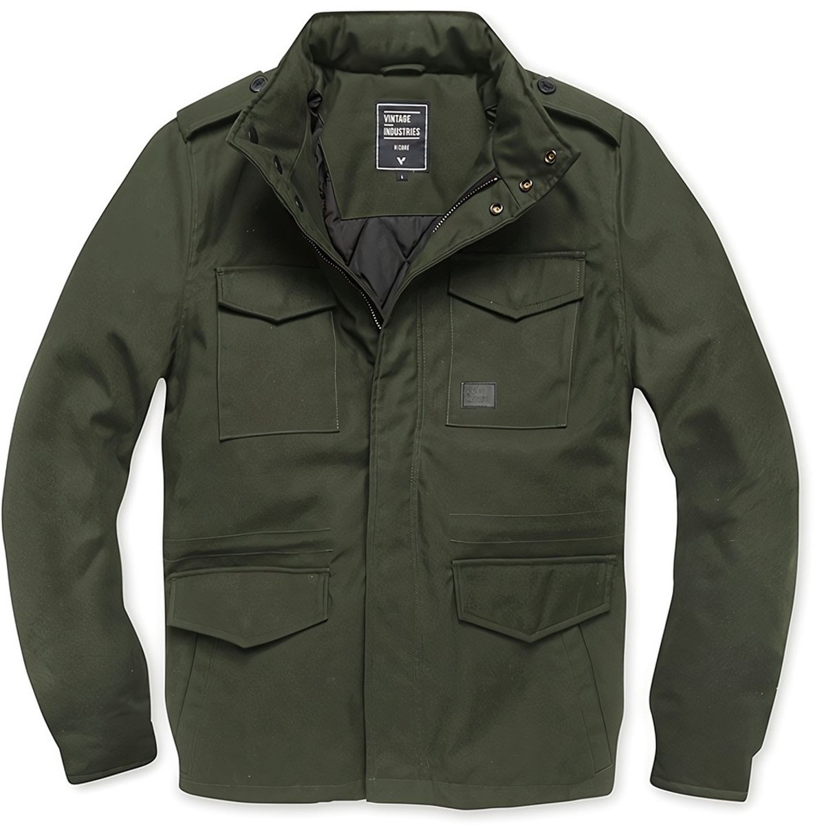 Vintage Industries Brent Parka Winterjas olijf L - Polyester - Basics