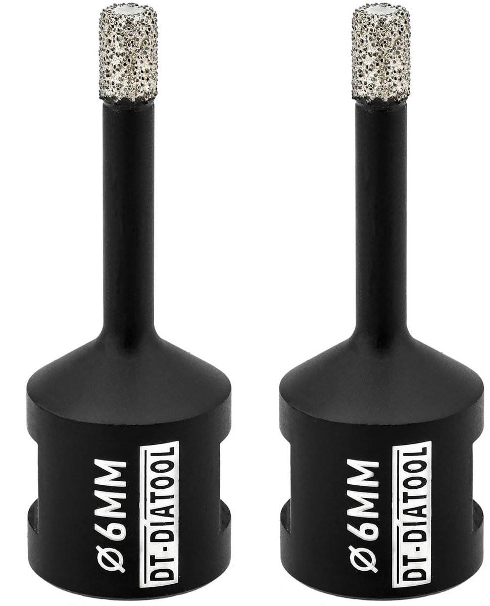 Diamantboor Set van 2 Stuks - 6mm voor Droog Boren