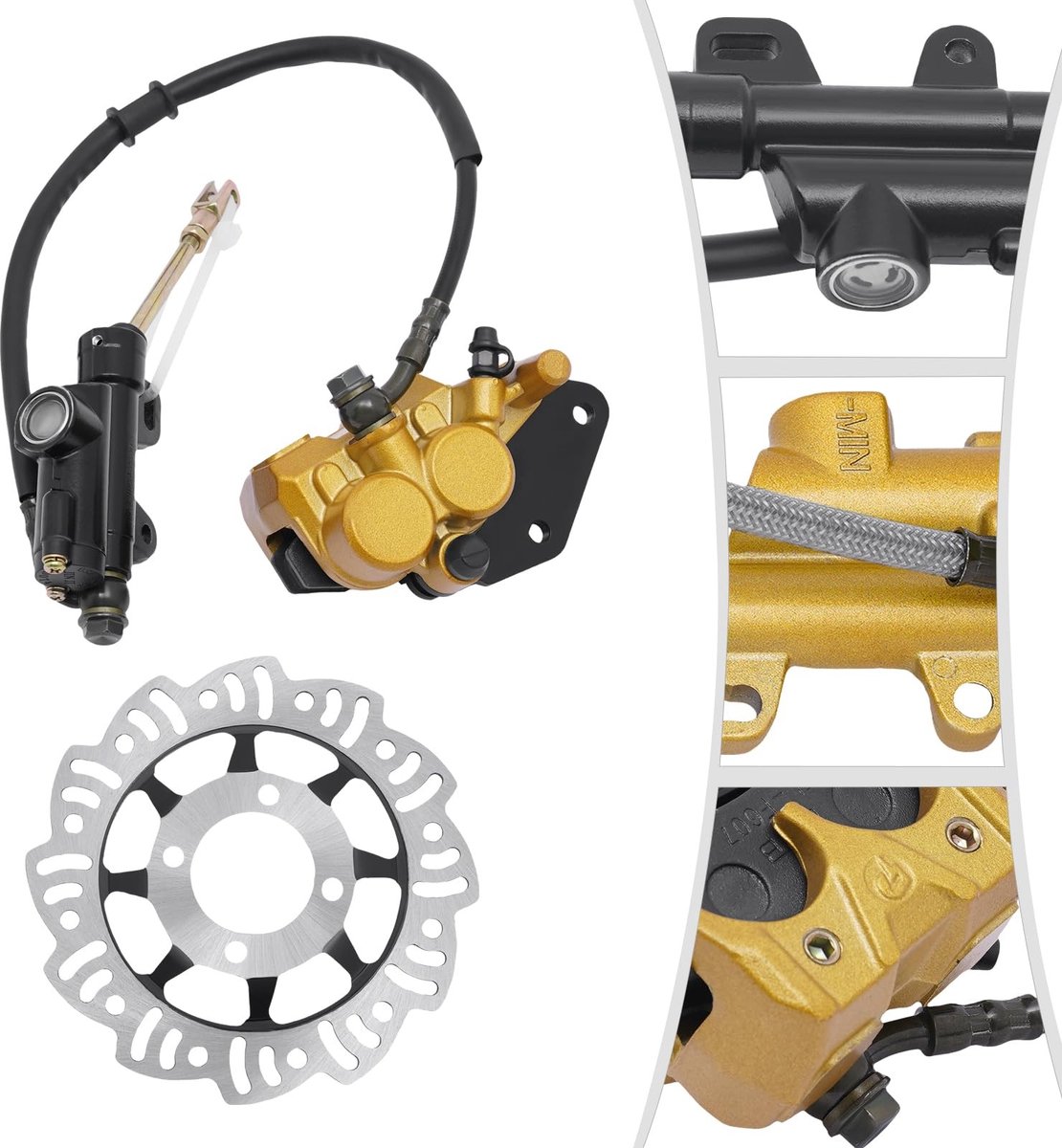 Hydraulische Remset voor Motorfiets - Compleet met Remschijf