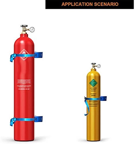 Gasfles Houder - Duurzaam ABS - Blauw — afbeelding 3
