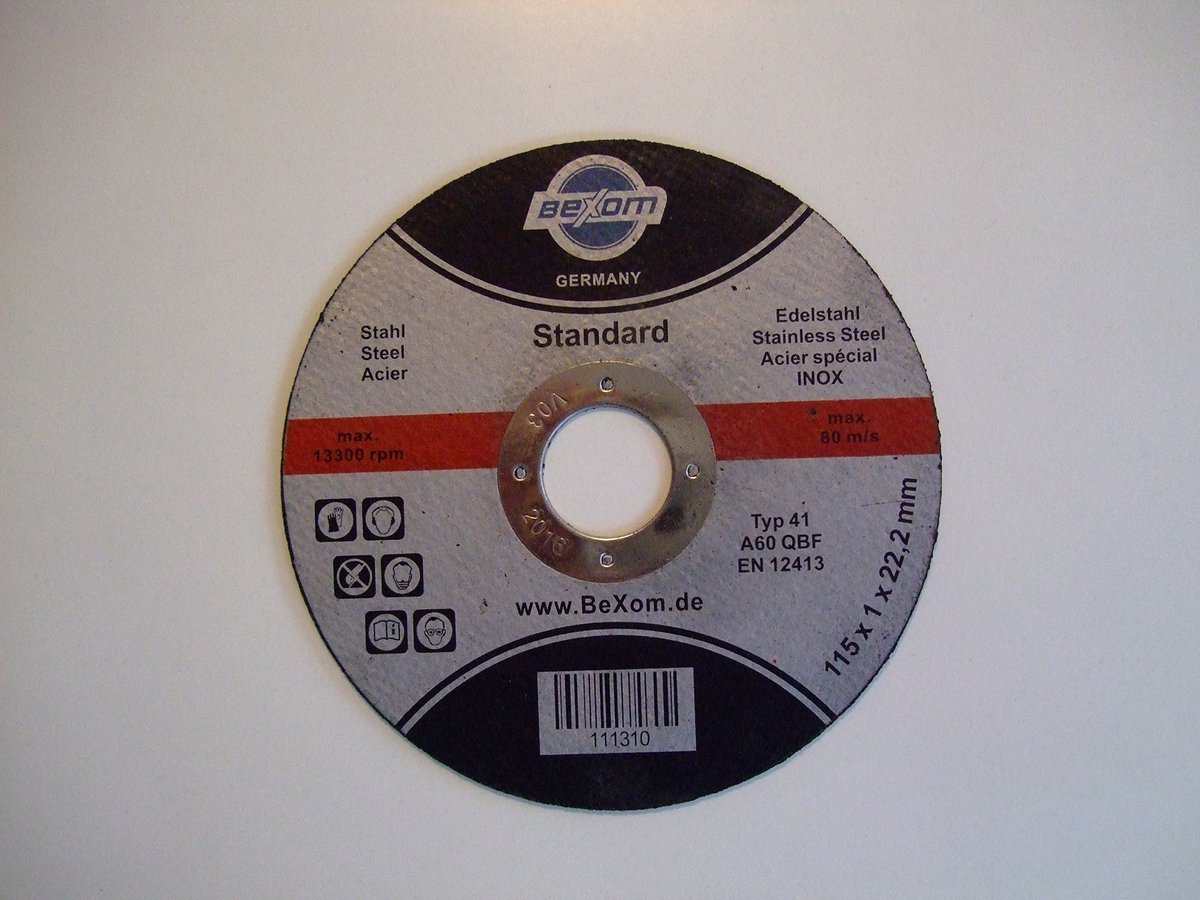 Slijpschijf 115x1 mm - Voor en metaal