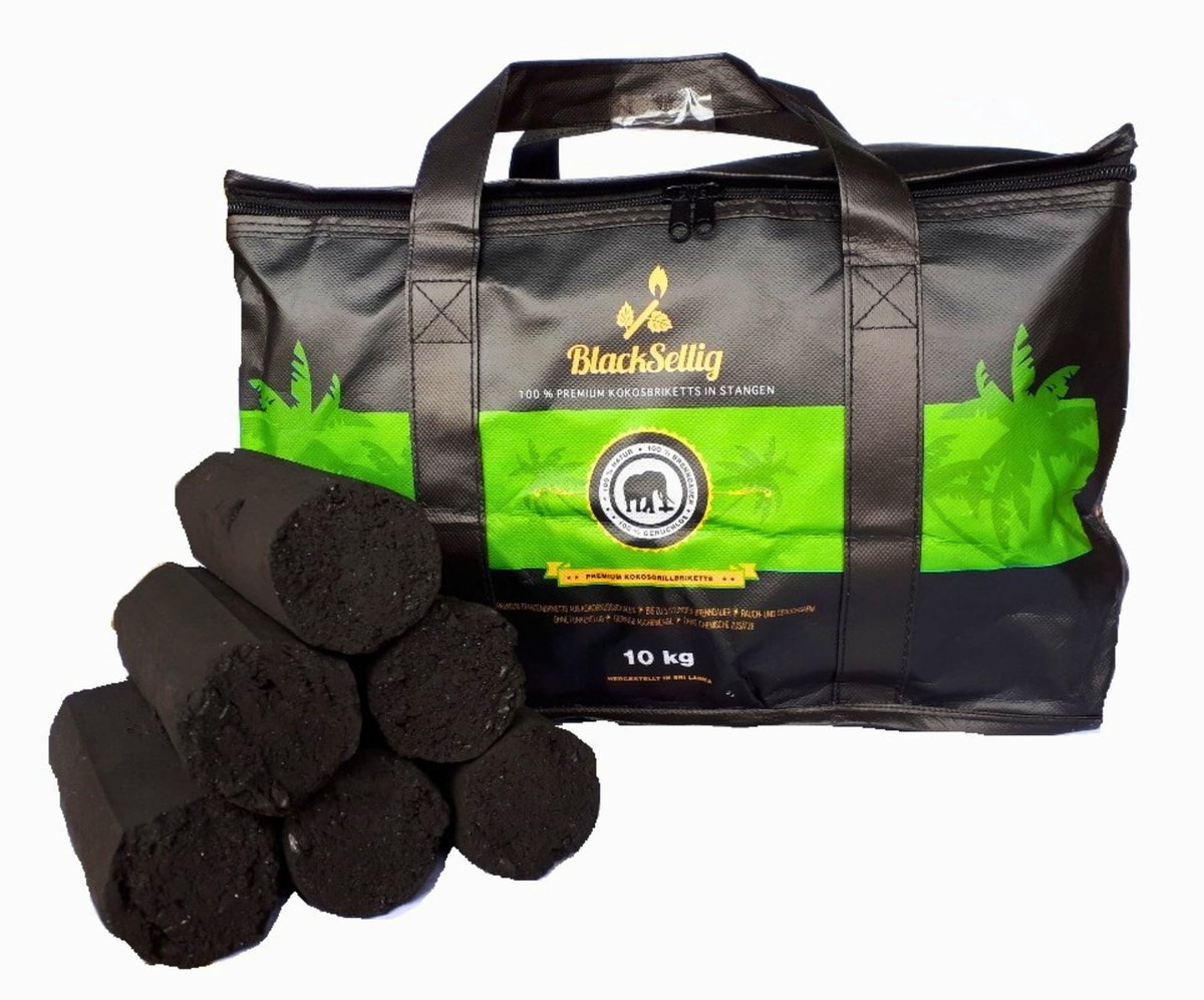 Kokosbriketten XXL - Duurzaam en Laag Rook - 10 kg