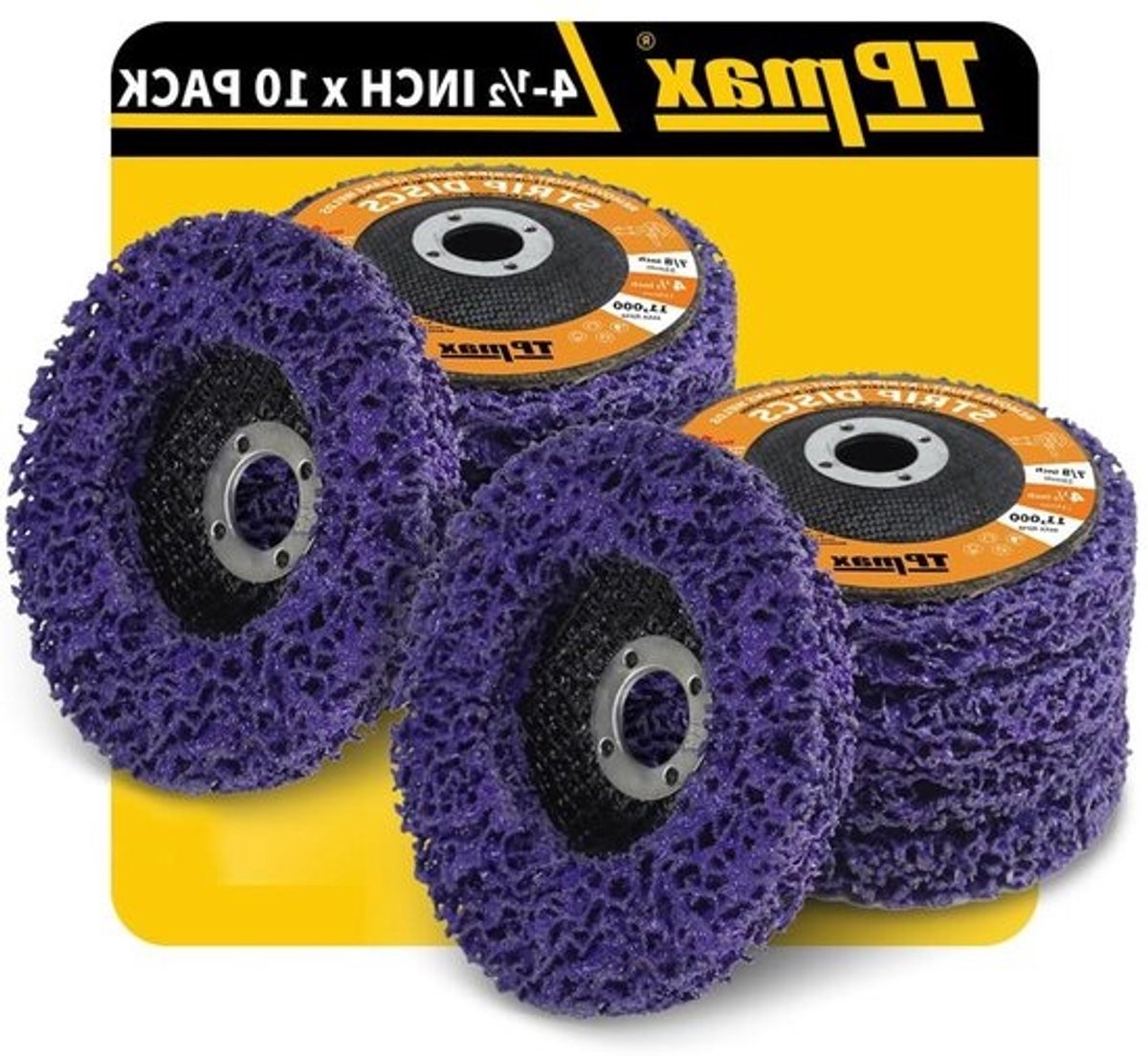 Afbijtschijven - Verwijderschijven Schijven - Oppervlakken Reinigen - Hoge Slijtvastheid - 115 mm - Paars