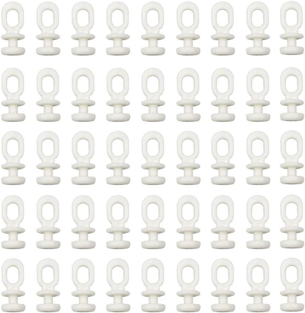 DailySupplies® Gordijnrunners - Gordijnroede Glijders - Gordijn Runners voor u Rail - 100 stuks