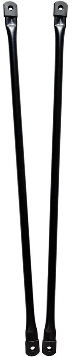 Tuinschommel Stangen - Schommelstangen Vervanging - Tuinmeubilair Reparatie - Stevig Metaal - 735 cm - Mat Zwart