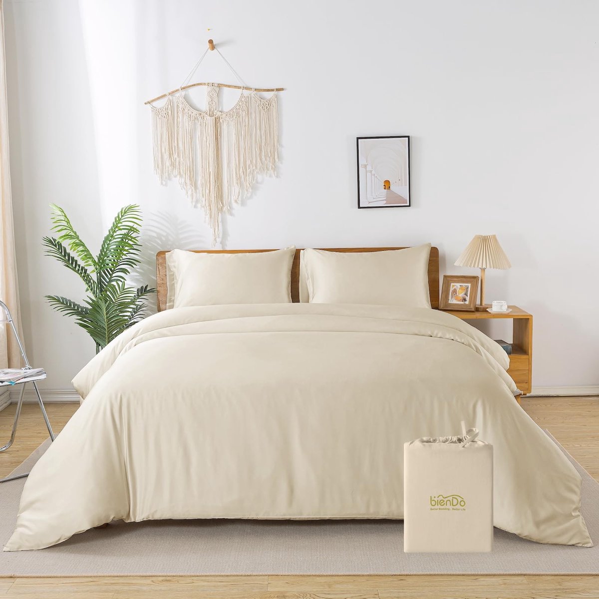 Bamboe Duvet Cover Set - 200x220 cm met 2 kussenslopen