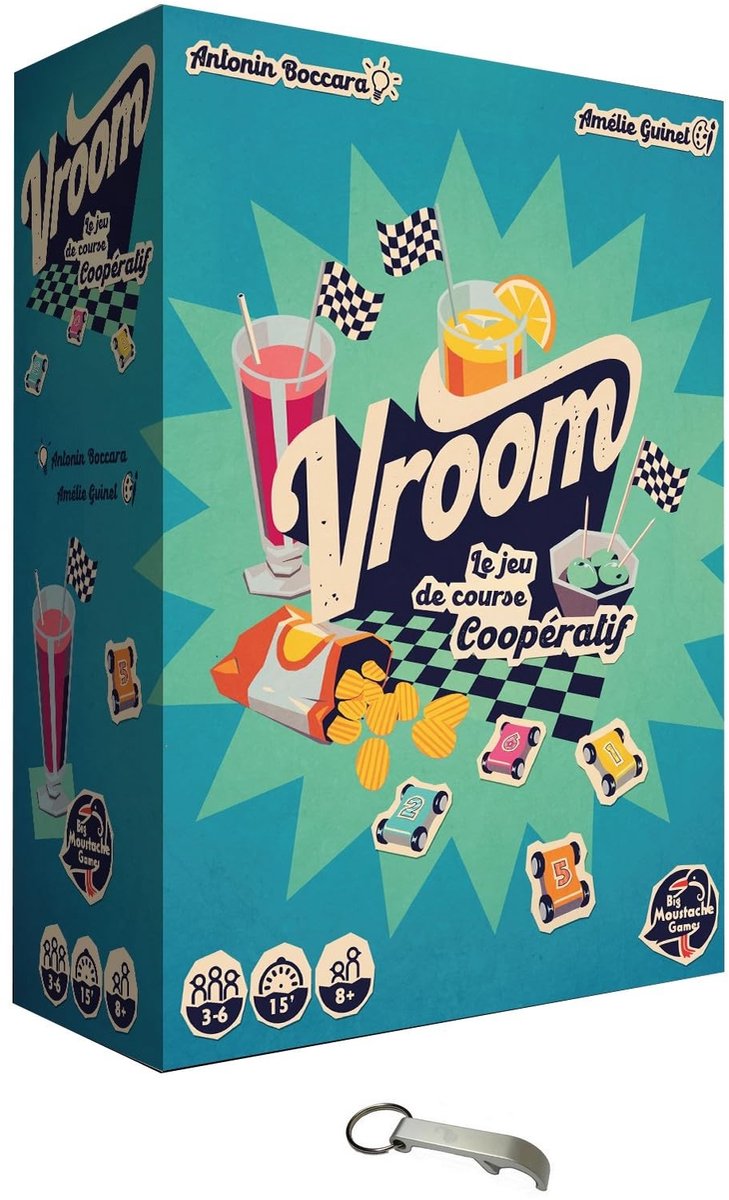 Vroom Spel - Coöperatief Kaartspel voor 3 tot 6 Spelers