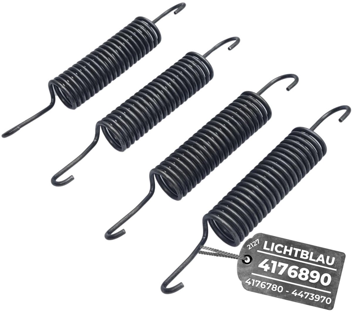 Set van 4 Spiraalveren voor Miele Wasmachine - Lichtblauw