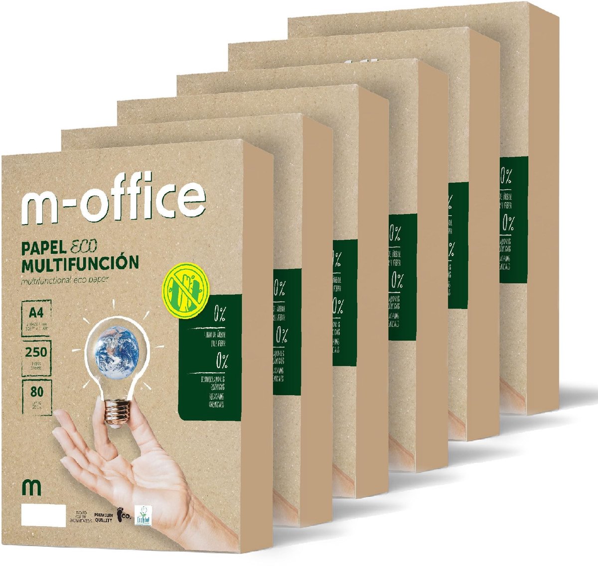 Recycled Papier A4 - 80g - 1500 Vellen Wit