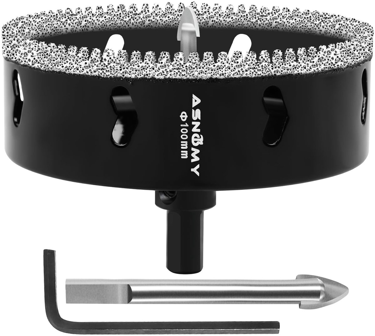 Diamantboor 100 mm met Piloot Boor - Geschikt voor Tegels, Glas, Porselein