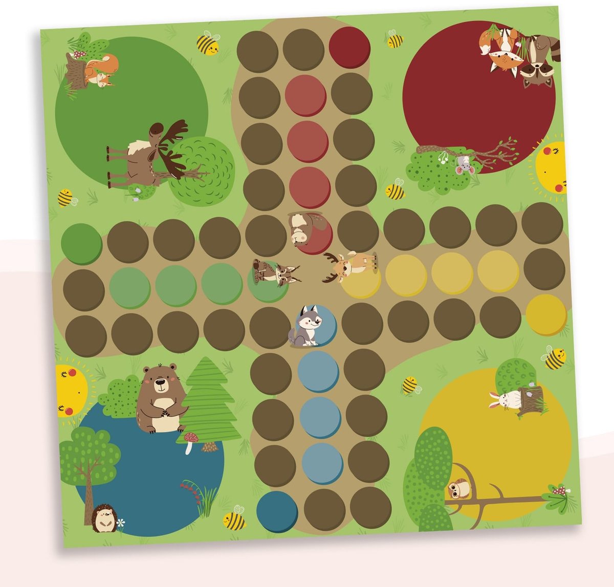 Speeltafel Sticker - 53x53 cm - Dieren Ontwerp