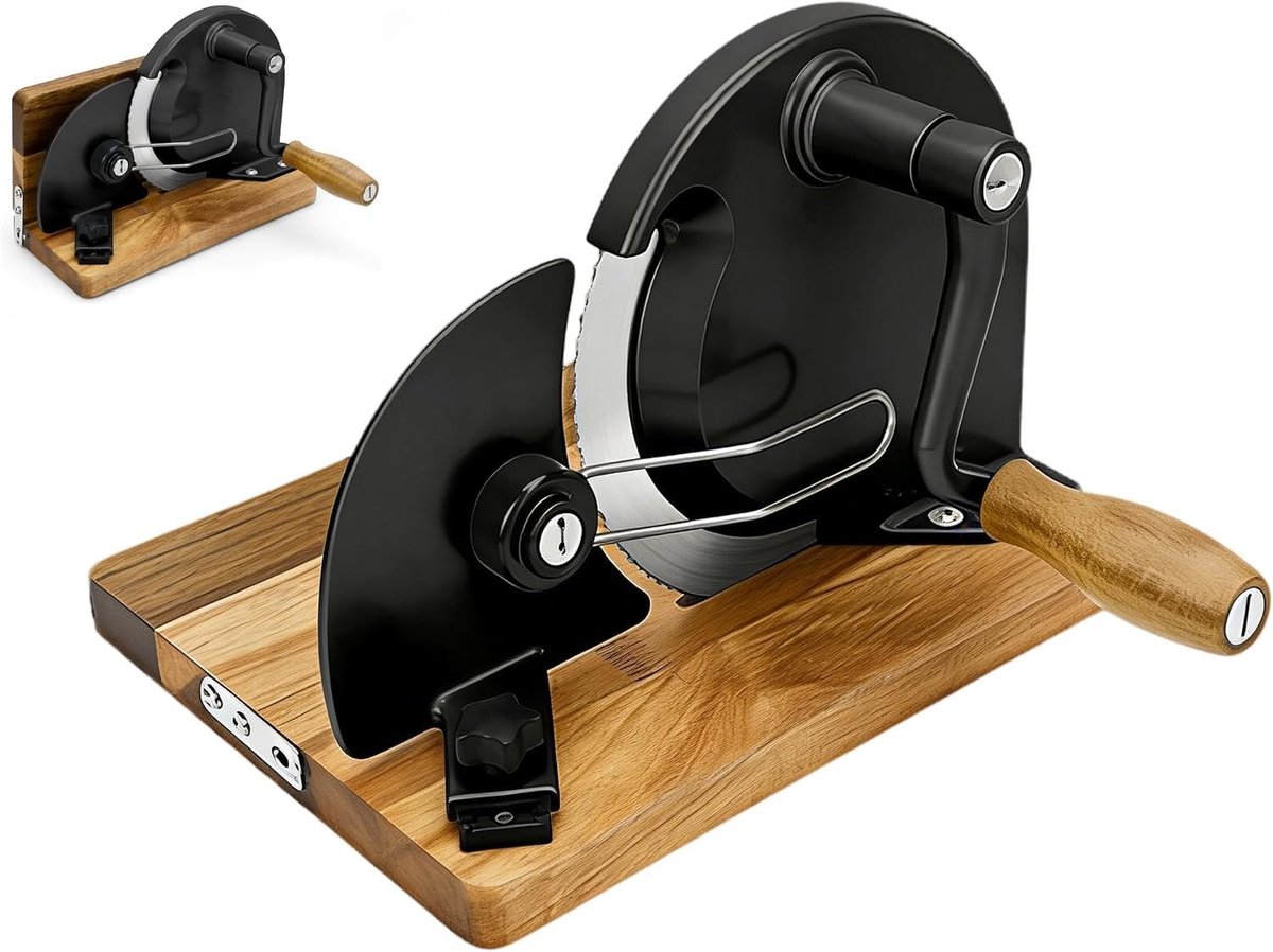 Handmatige Broodsnijmachine - Inklapbaar, Robuuste Aluminium Behuizing