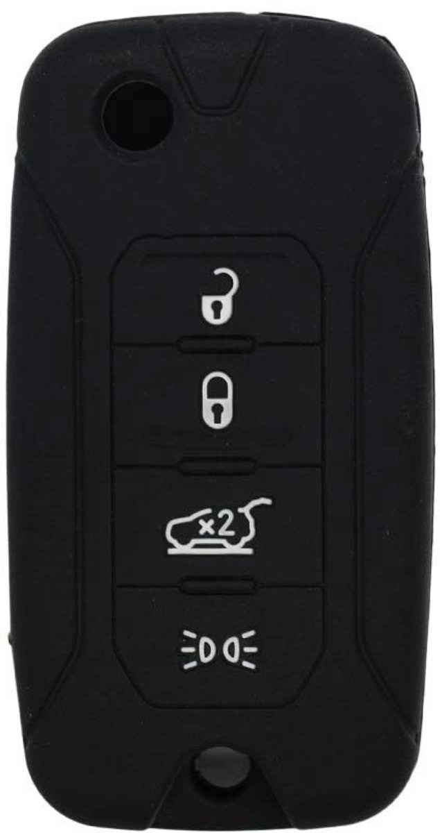 Silicone Cover Protector Case - Compatibel met Jeep 4 Button Sleutel