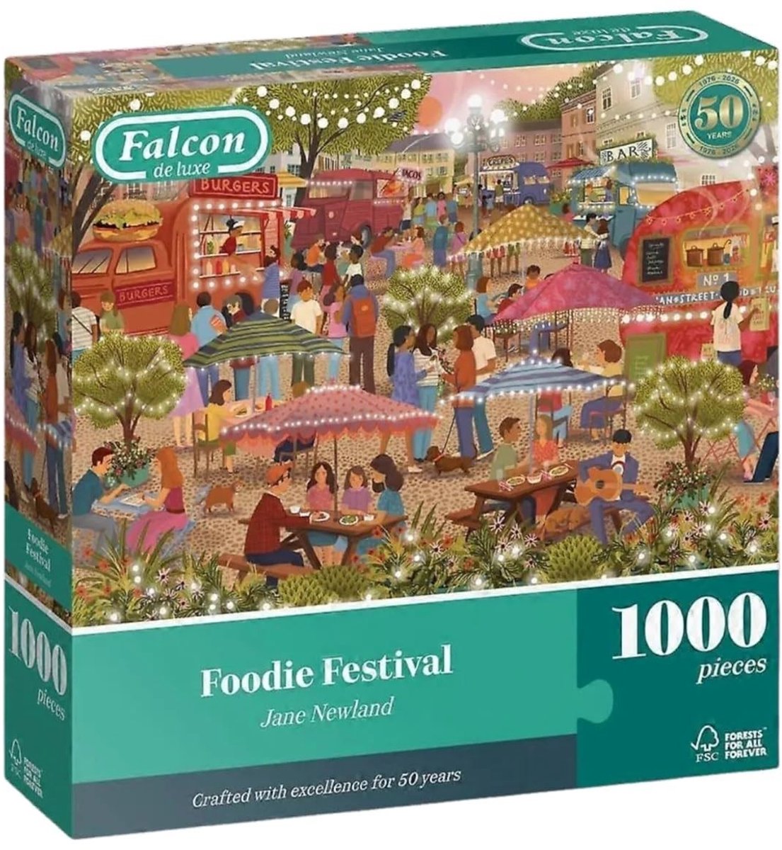 1000 Stuk Puzzel - Mooi Geïllustreerd Festivalontwerp