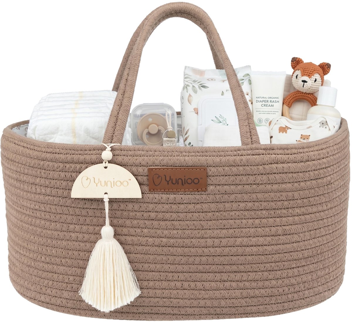 Baby Wrap Organizer - Voor luiers en accessoires - Bruin