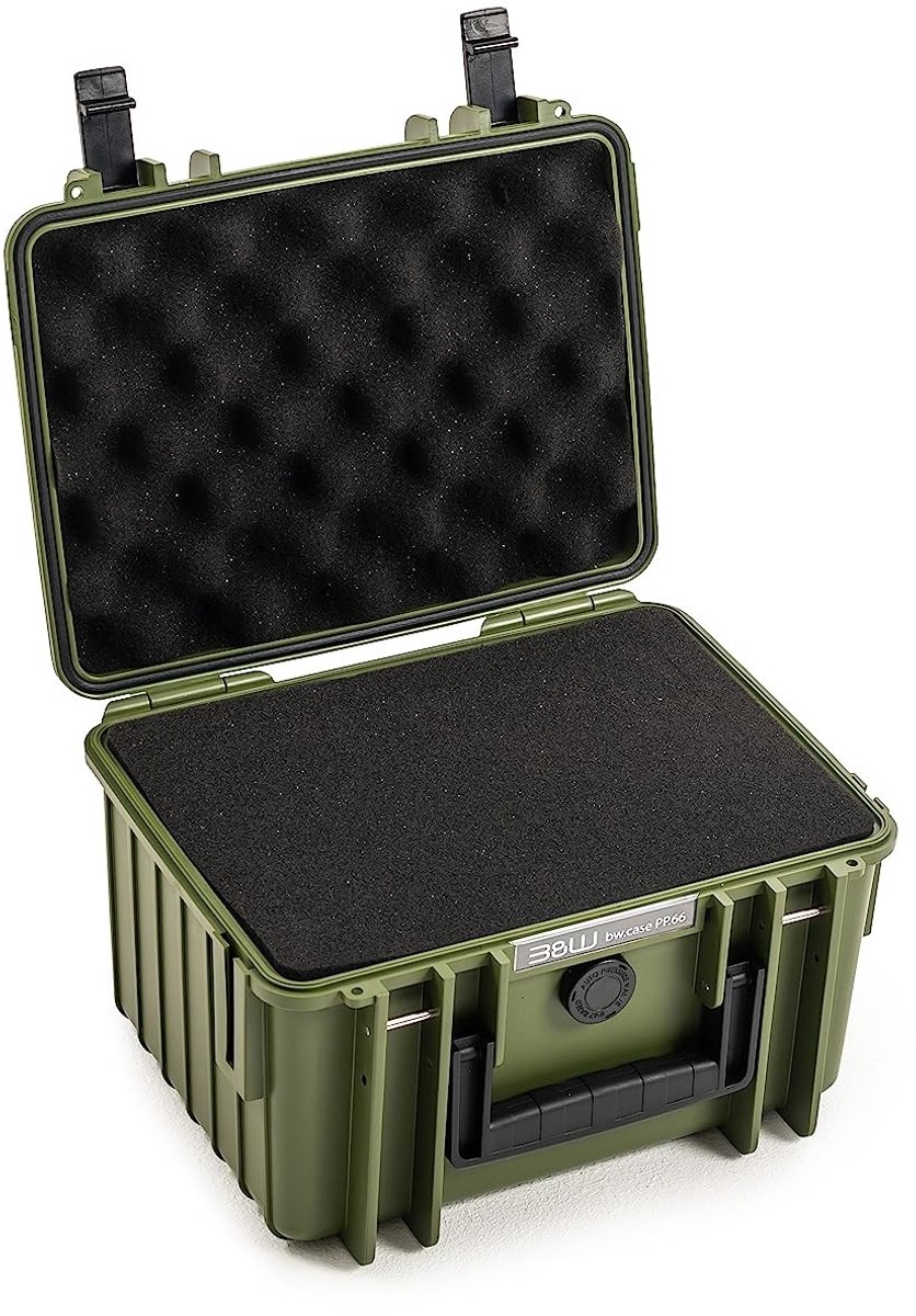 Transportkoffer Outdoor Type 500 - Geel met Cube Foam