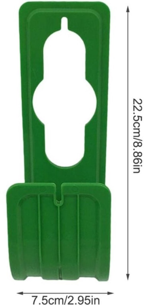 2-stuks tuinslanghouder - tuinslanghouder, slanghaak - slangorganizer - flexibele slanghouder - tuinslanghaak voor buiten - groen