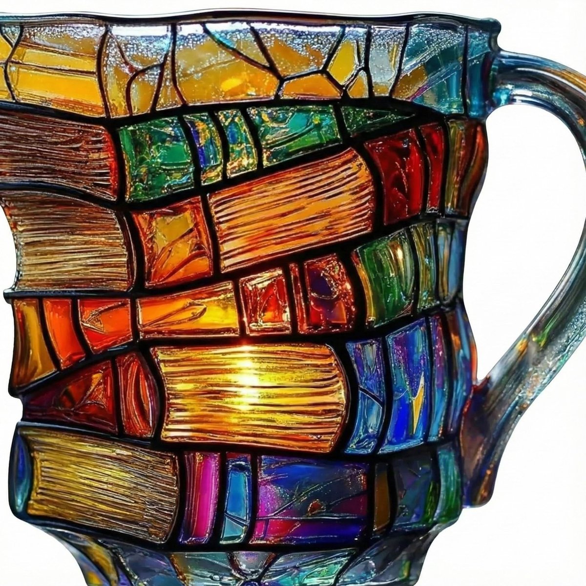 3D Boek Design Mok - Borosilicate Glas 6 oz