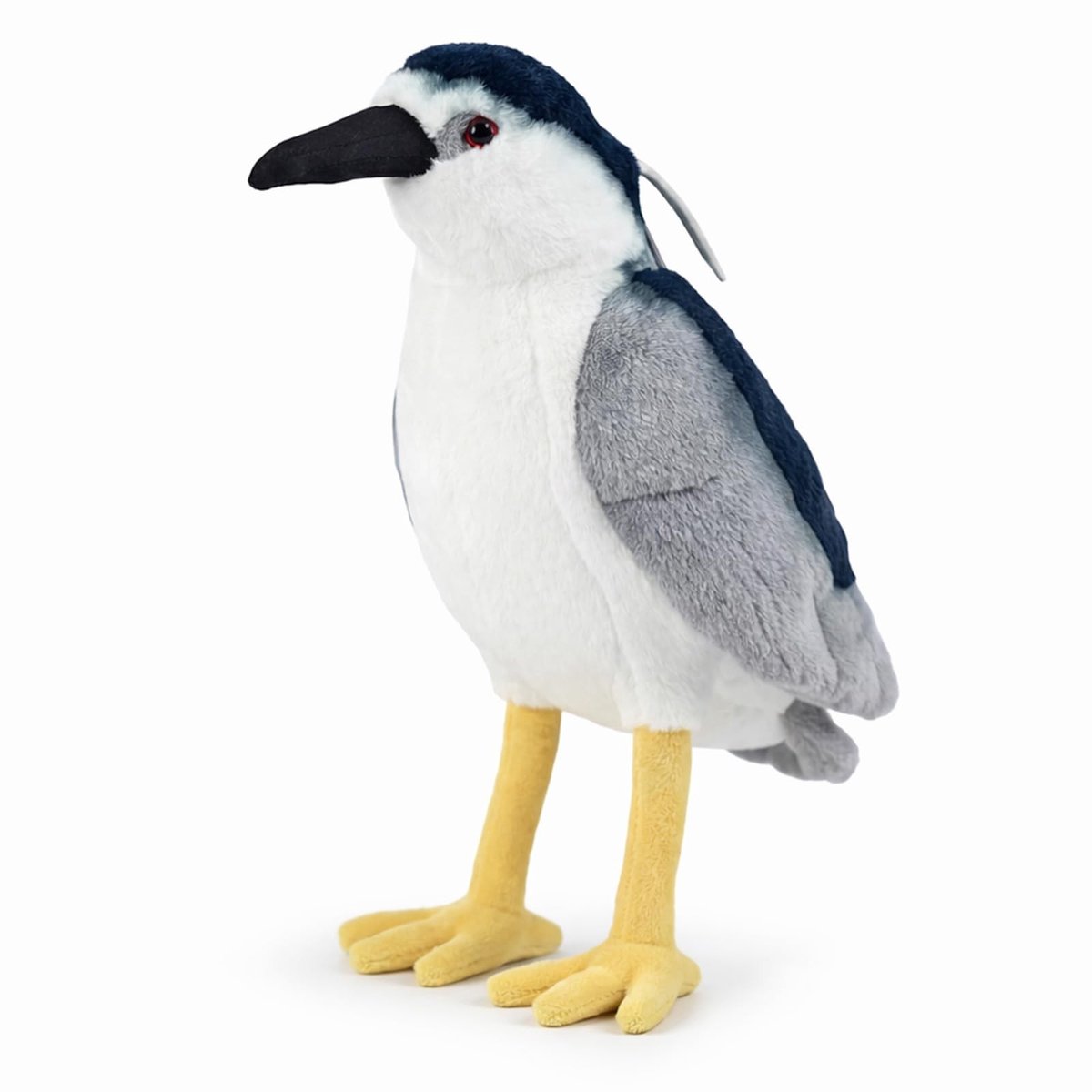 Nachtvogel Pluche Dier - Realistische Zwarte Kroon Teddy, 24 cm