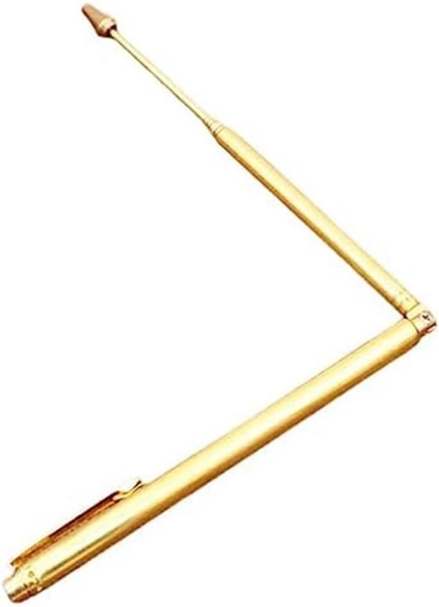 Wichelroede Staven - Waarzeggerij Staven Antenne - Water Bronnen Zoeken - Intrekbare Koperen Staven - 15 cm - Koper