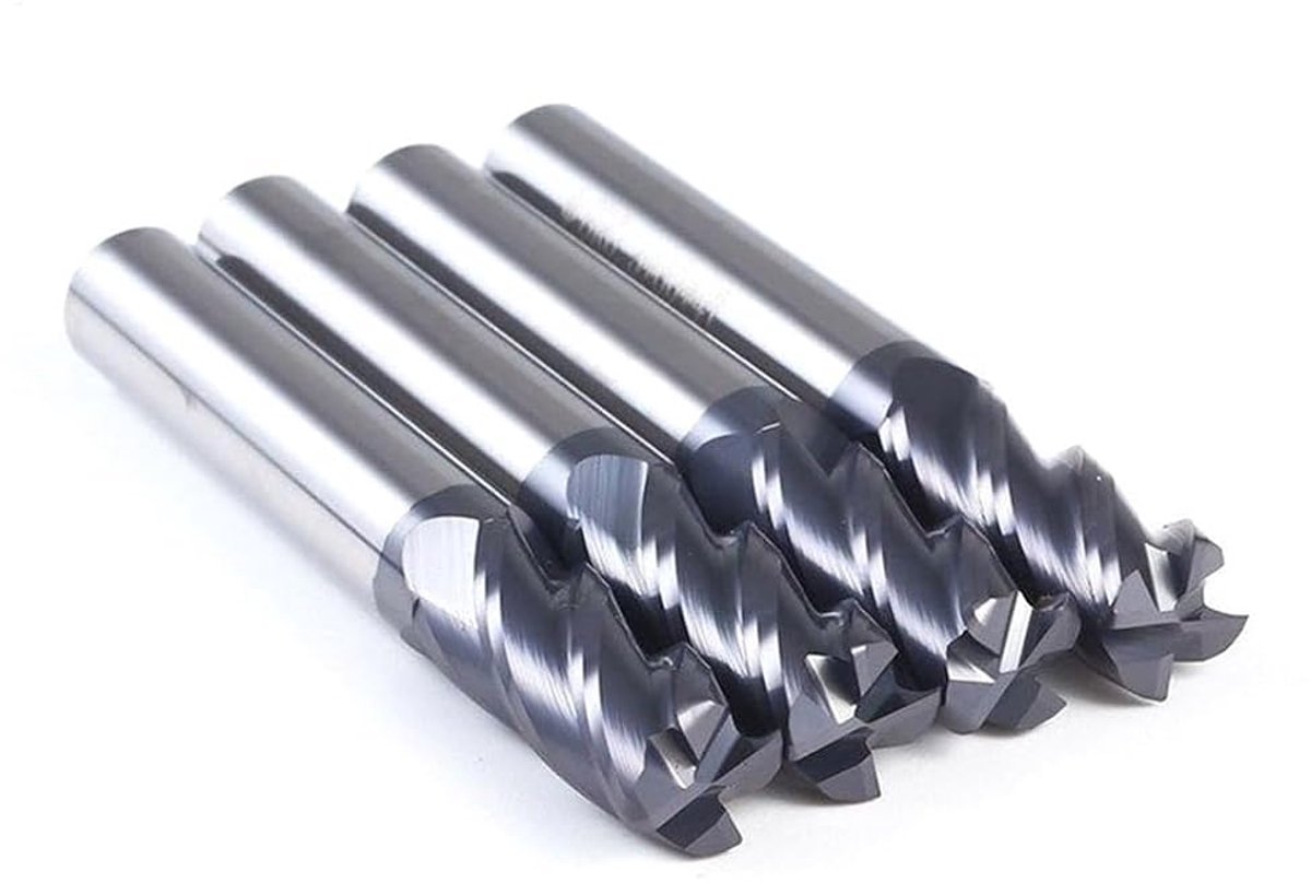 Hoek Radius Frees - Carbide Frees Tool - Metaal Frezen - 4 Fluiten Cutter - 10 Mm - Zilver