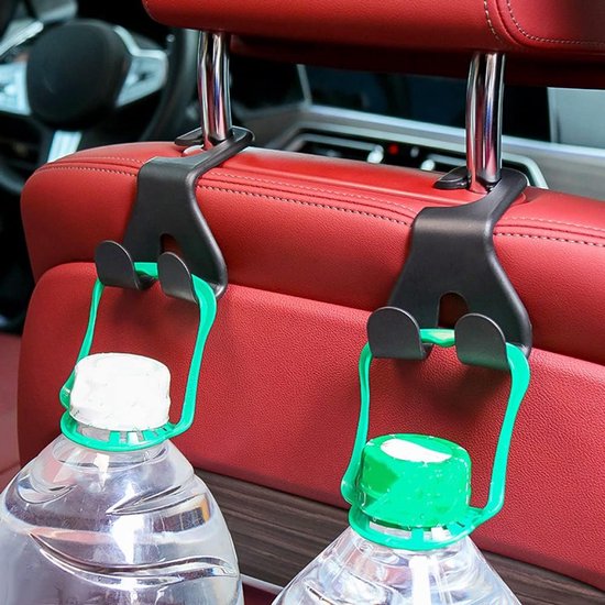 Autohaak - Opberghouder Stoel - Auto Organiseren - Verstelbaar en Inklapbaar - 7x4.5x6 cm - Wit — afbeelding 3