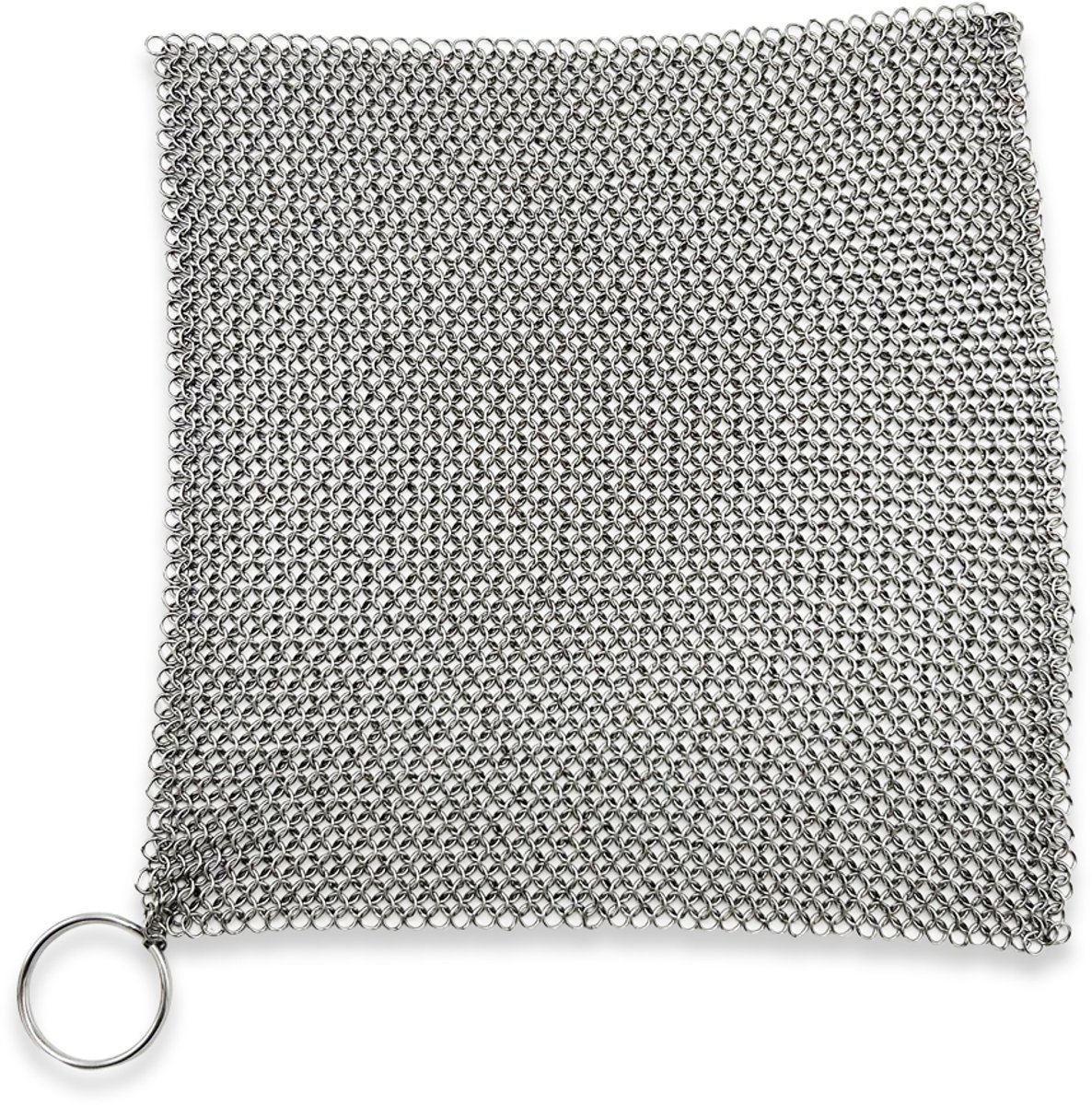 Dutch Oven Chef - Chain Mail Scrubber Ultra Fine - Staalspons voor Gietijzer / BBQ - Chainmail Cleaner - Gietijzeren pannenspons - Barbecue reiniger