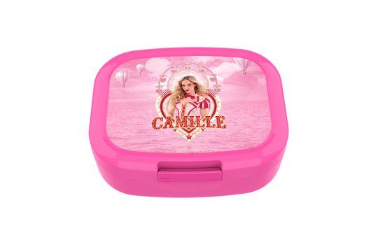 Camille Dhont - Boîte à tartines Camille - avec étiquette nominative - Rose foncé - Circus 2026